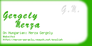 gergely merza business card